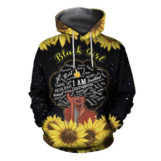 Black Girl: Black Is Beautiful Hoodie And Hoodie Dress NTN08282001