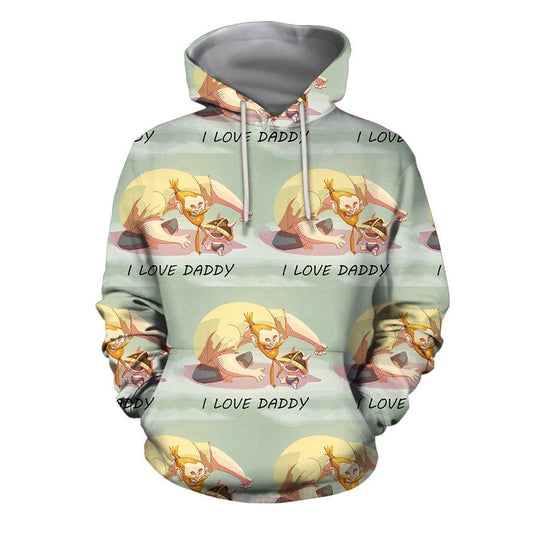 3D All Over Print Son Dad Hero Hoodie - Amaze Style™-Apparel