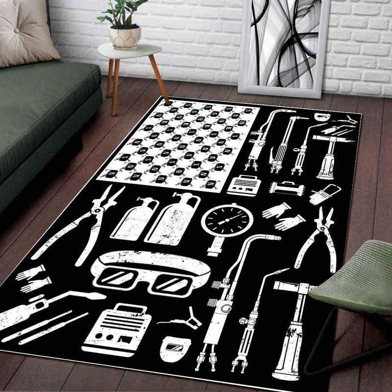 3D All Over Printed Welder Rug Home Decor Items