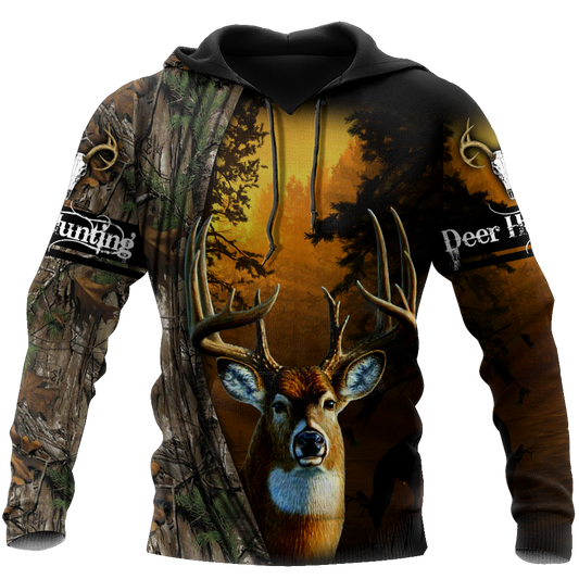 Hunting Deer and Drinking Beer 3D All Over Print Hoodie