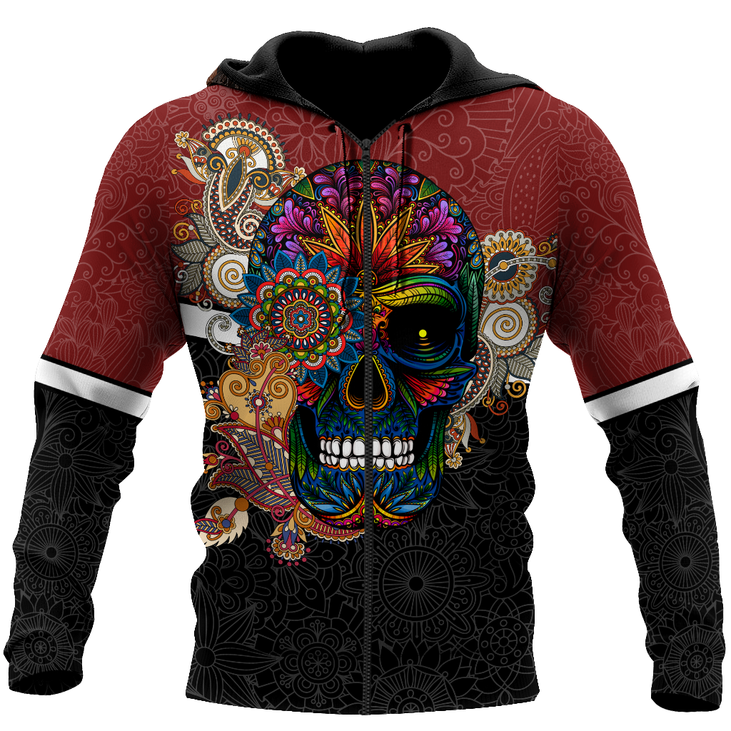 Love Sugar Skull 3D all over printed for man and women QB05122003 - Amaze Style™-Apparel