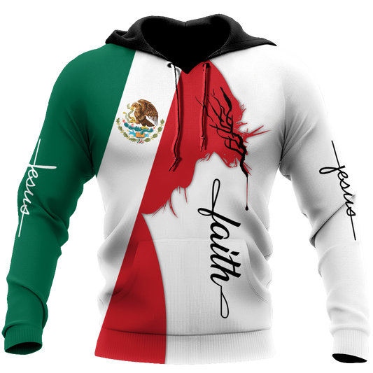 One Nation Under God Mexico Jesus 3D All Over Printed Shirts DQB10092002