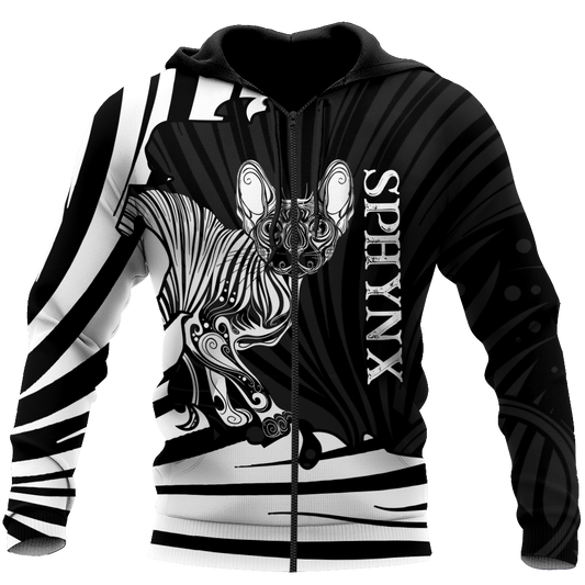 Sphynx cat tattoos 3D All Over Printed shirt & short for men and women PL