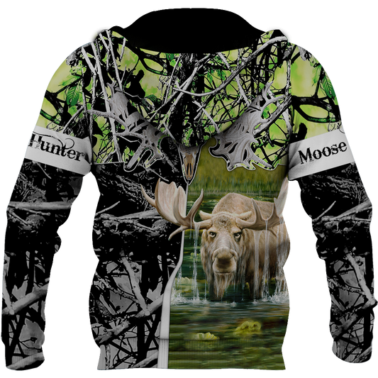 Beutiful moose hunting camo 3D all over printed shirts for man and women JJ161202 PL - Amaze Style™-Apparel