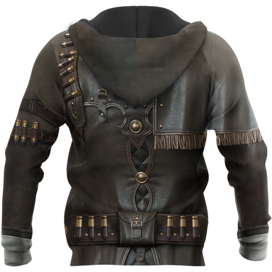 3D All Over Printed Cowboy Armor Hoodie Shirts MP260203 - Amaze Style™-Apparel