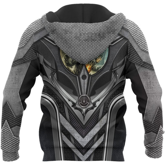 3D Tattoo and Dungeon Dragon Hoodie HAC101203-Apparel-NM-Hoodie-S-Vibe Cosy™
