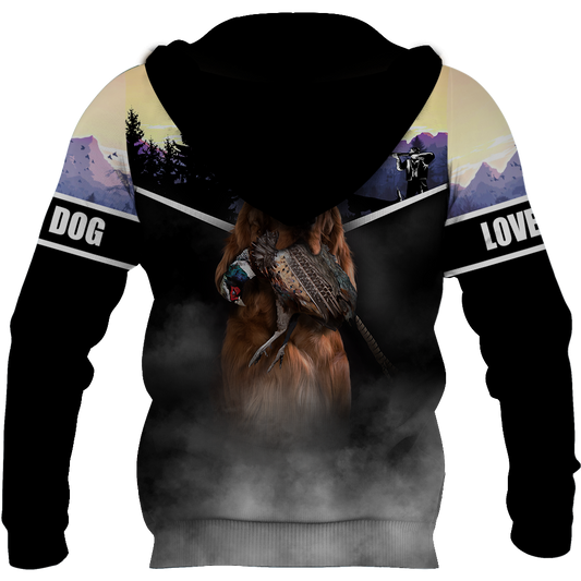 Pheasant Setter Hunting 3D All Over Printed Shirts For Men And Women JJ080203 - Amaze Style™-Apparel