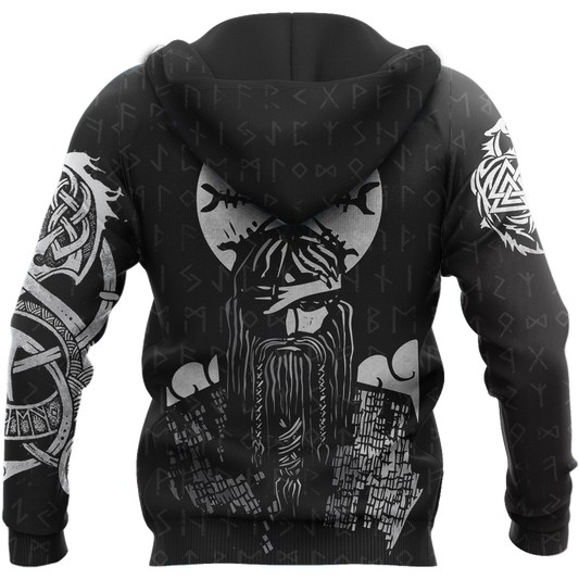 3D All Over Printed Viking Warrior Hoodie - Amaze Style™-Apparel