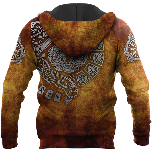 Vikings Tattoo All Over Hoodie - Amaze Style™-Apparel