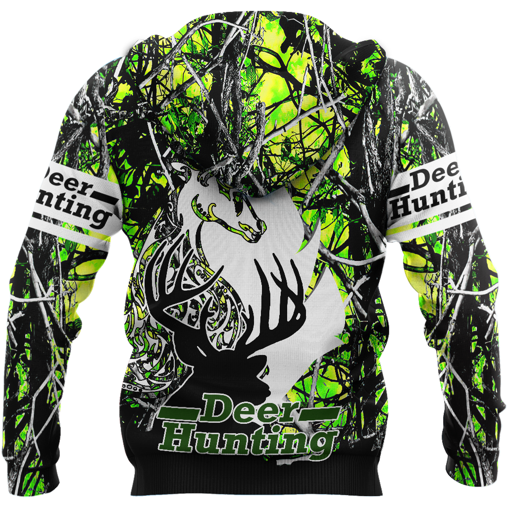 Light Green Deer Hunting 3D All Over Printed Shirts For Men HHT10092029-LAM