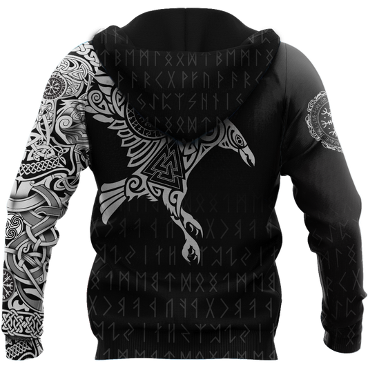 Vikings - The Raven of Odin Tattoo - Amaze Styleβ’-Apparel