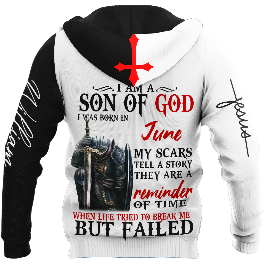 June Guy - Son of God Custome Name 3D All Over Printed Hoodie