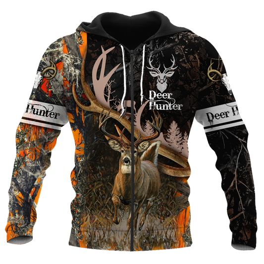 Premium Hunting Deer Black Camo Unisex Shirts