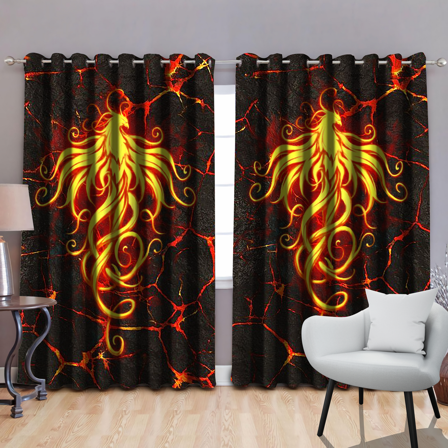 Phoenix Power by SUN Window Curtains JJ180522S - Amaze Style™-Curtains