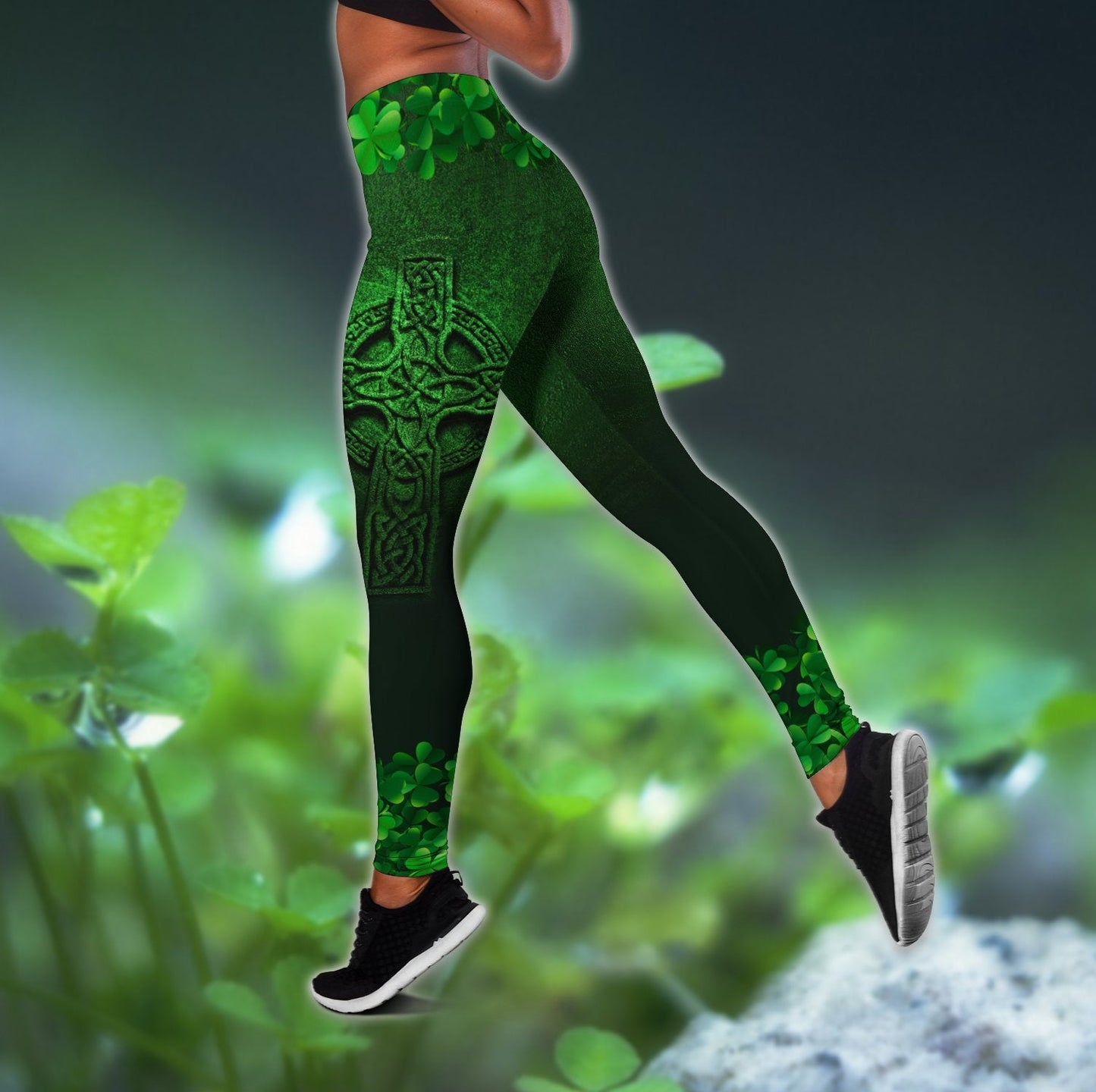 Irish Sant Patrick's Day 3D Over Printed Legging & Tank Top LAM