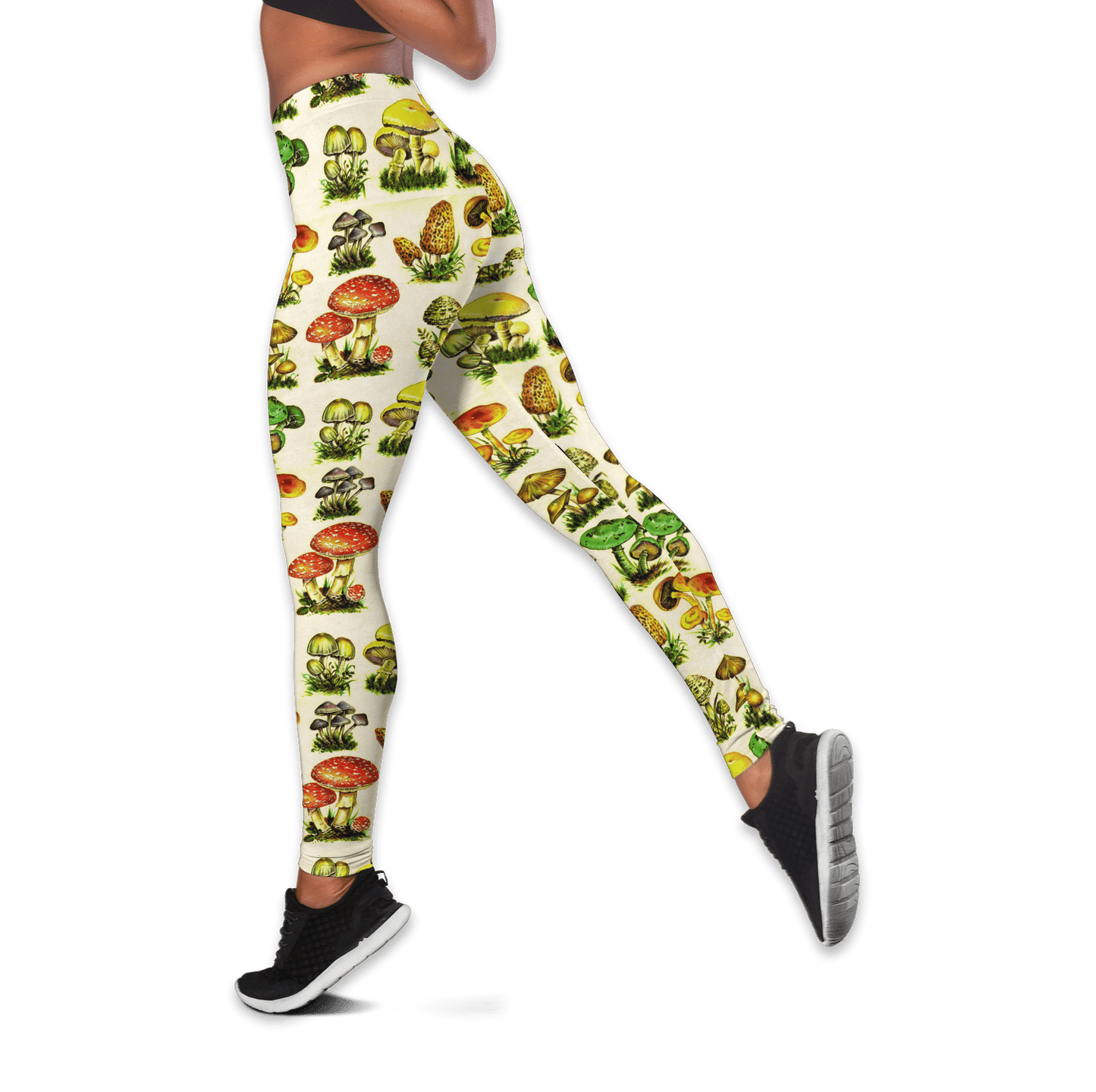 Colorful Mushroom Hippie Combo Outfit Legging Tank Top