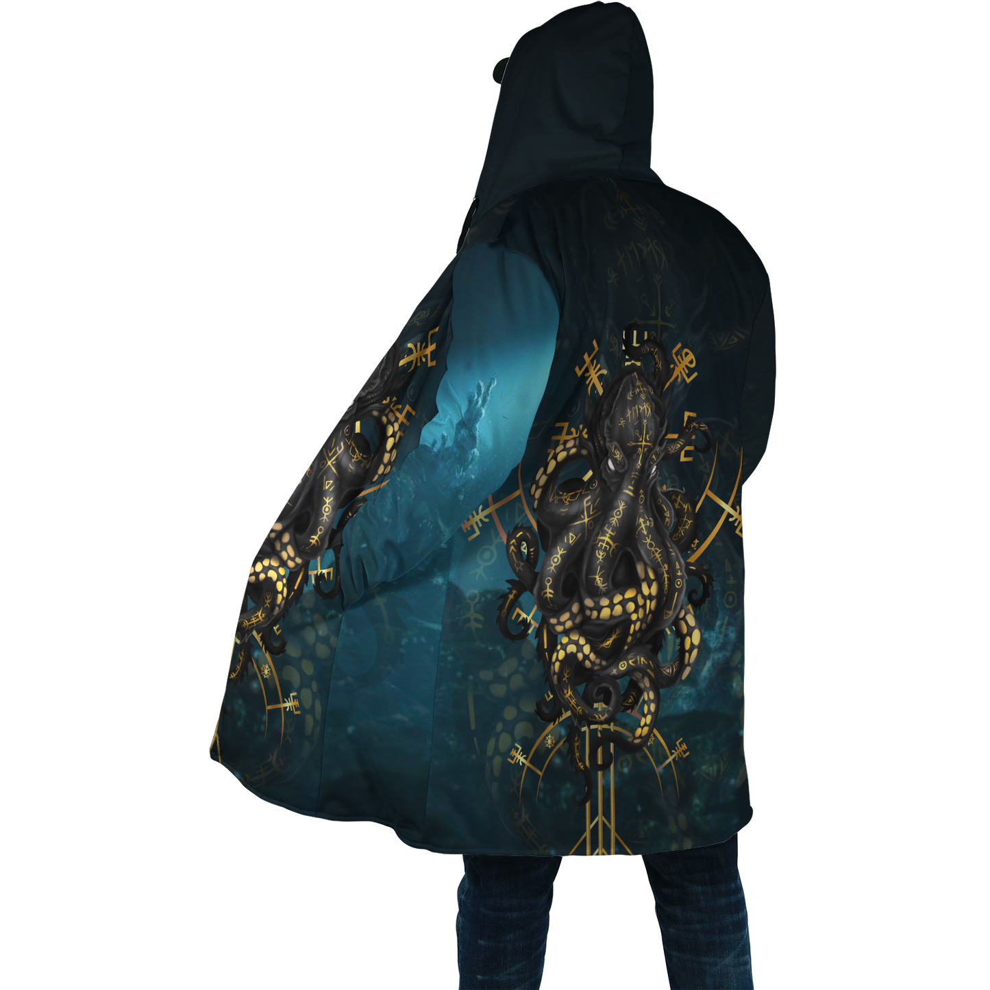 Premium Unisex Hoodie Kraken Octopus King of The Seven Seas III ML