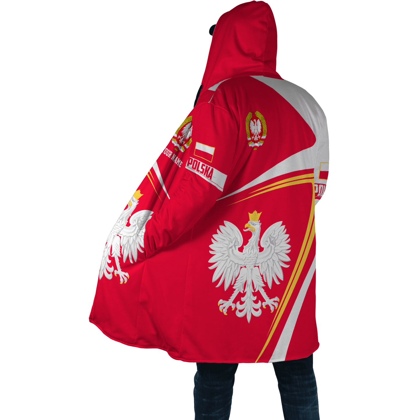 Personalized Polska 3D All Over Printed Unisex Hoodie