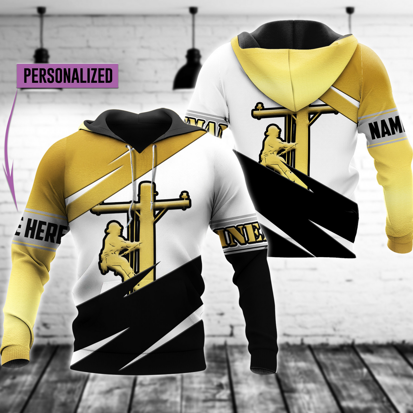 Premium 3D Printed Lineman Shirts No2 MEI
