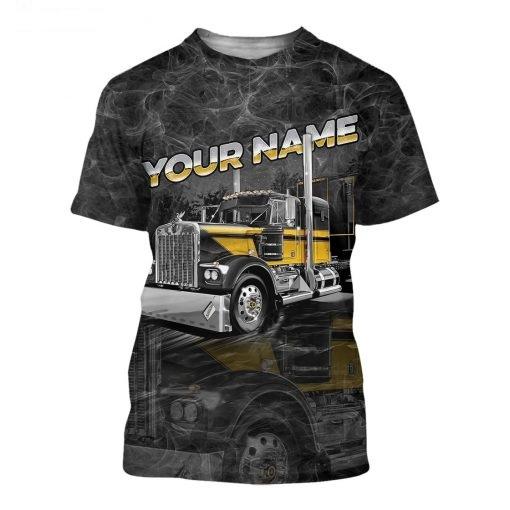 Customize Name Trucker 3D All Over Printed Unisex Shirts