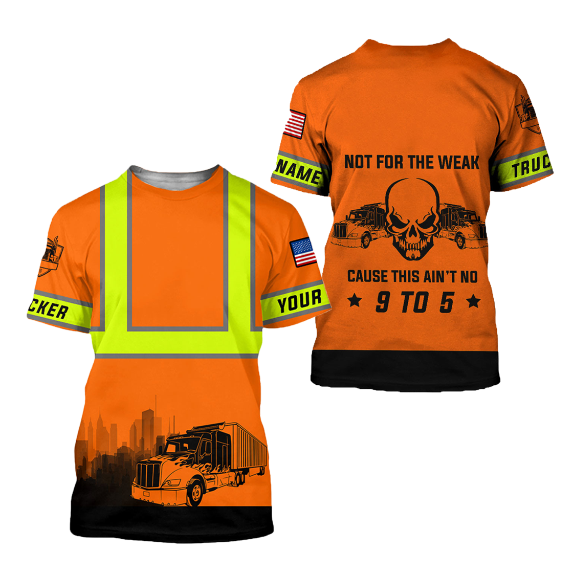 Personalized Trucker Safety Not For The Weak 3D Printed TN