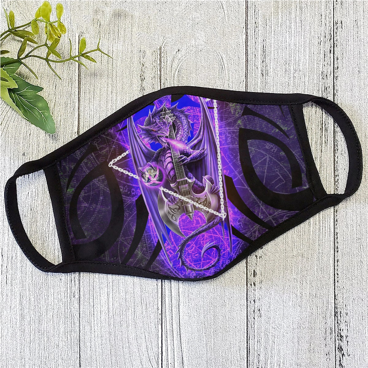 Dragon Mask Purple Dragon Polyblend Face Mask HG