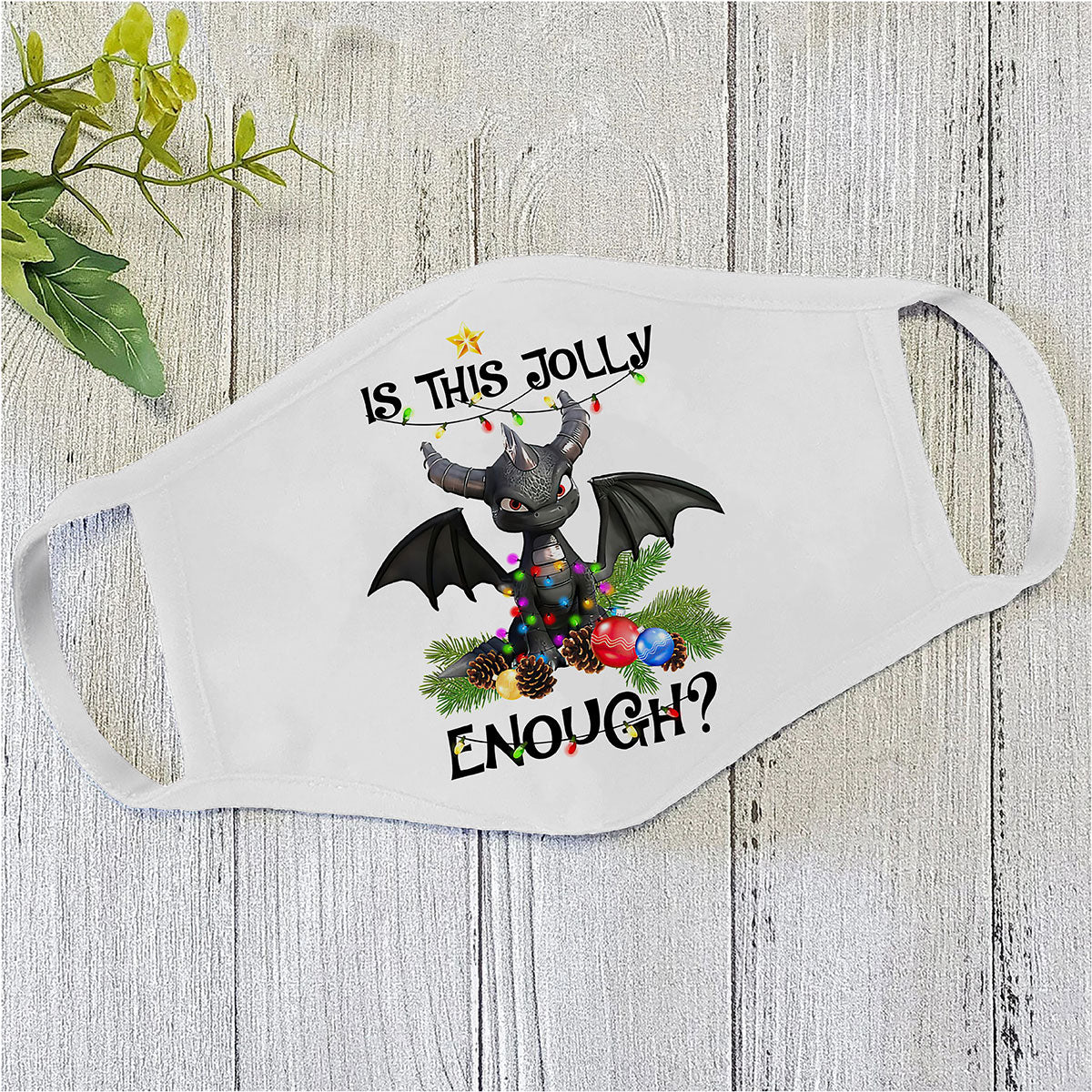 Dragon Face Mask White MEI