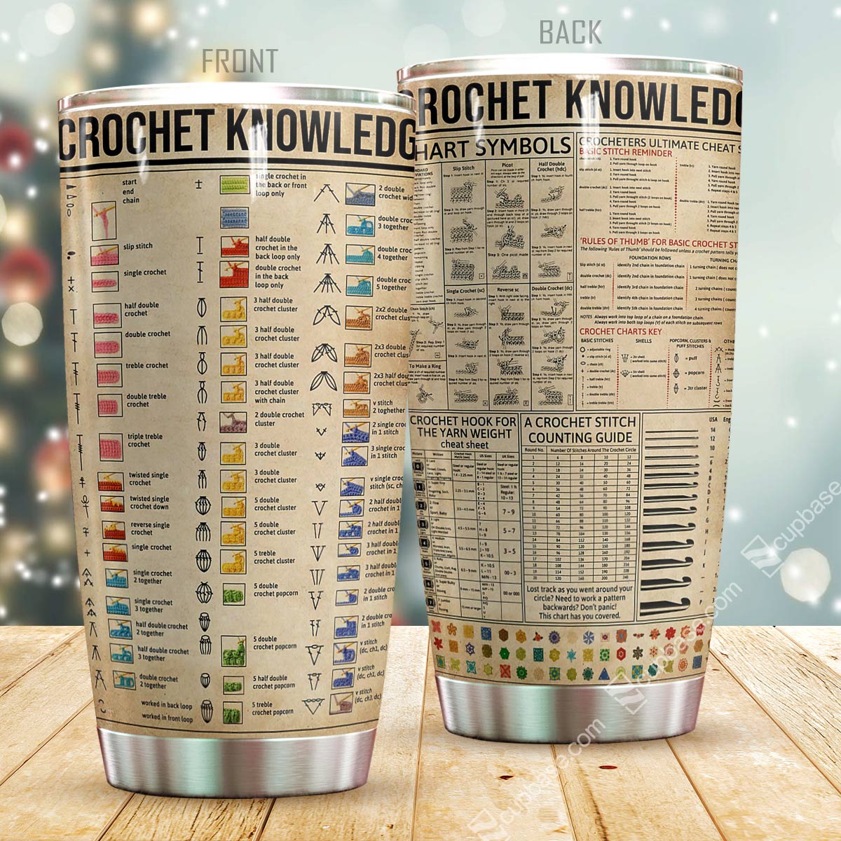 Crochet Knowledge Tumbler Cup Premium MPT4 - Amaze Style™-Tumbler