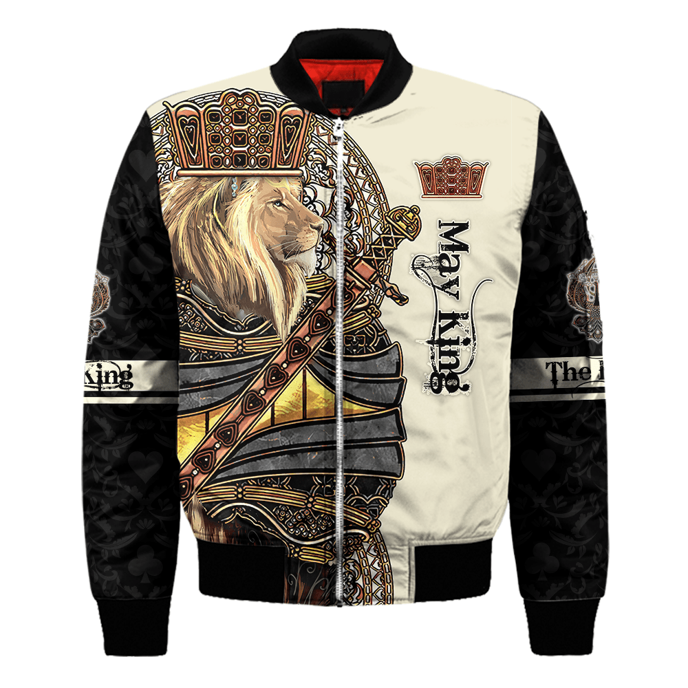 May Black King Lion 3D All Over Printed Unisex Shirts