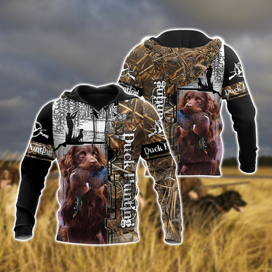 Labrador Duck Hunting Dog 3D All Over Print Hoodie