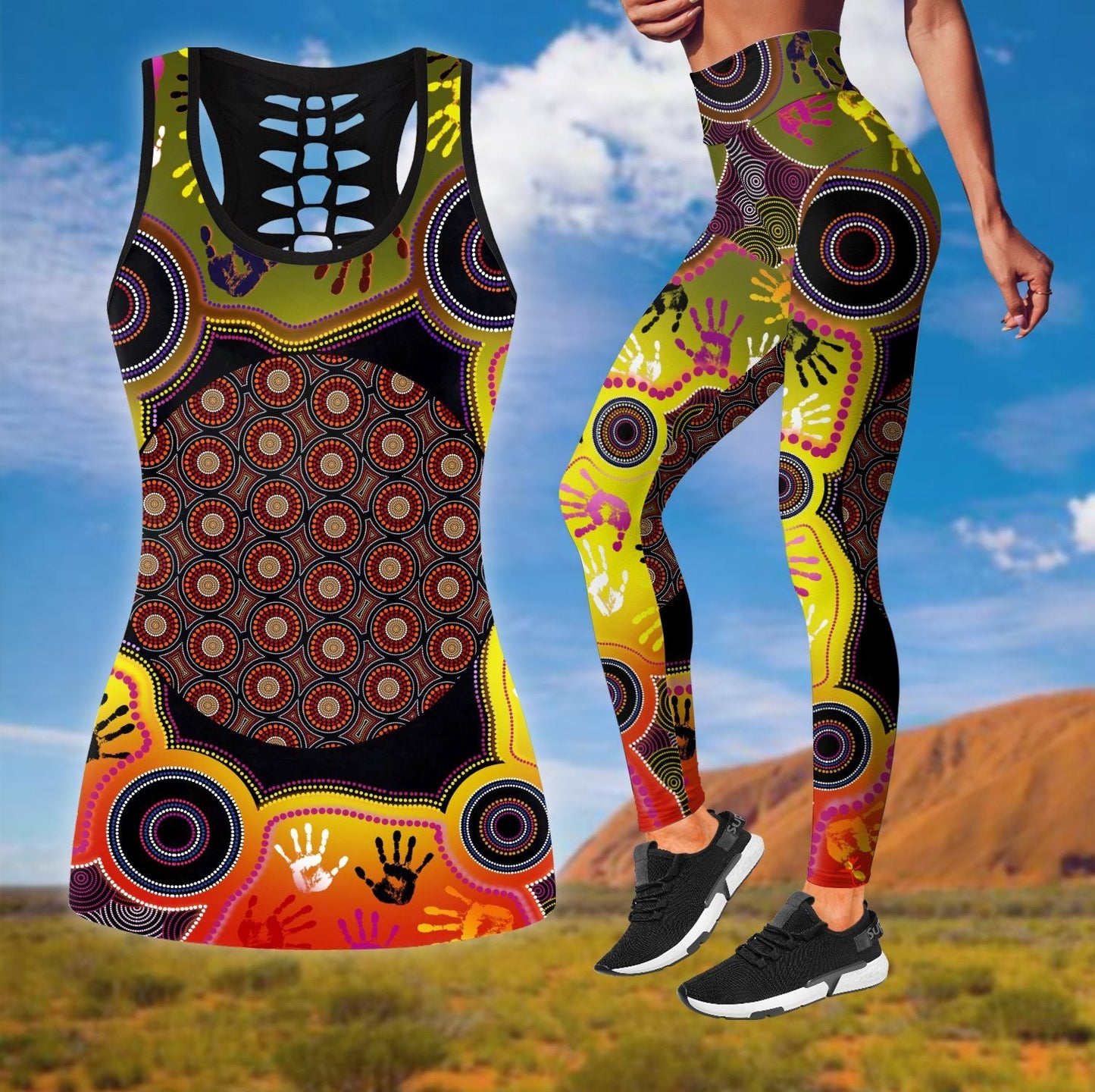 Legging + hollow tank combo TR2207201S