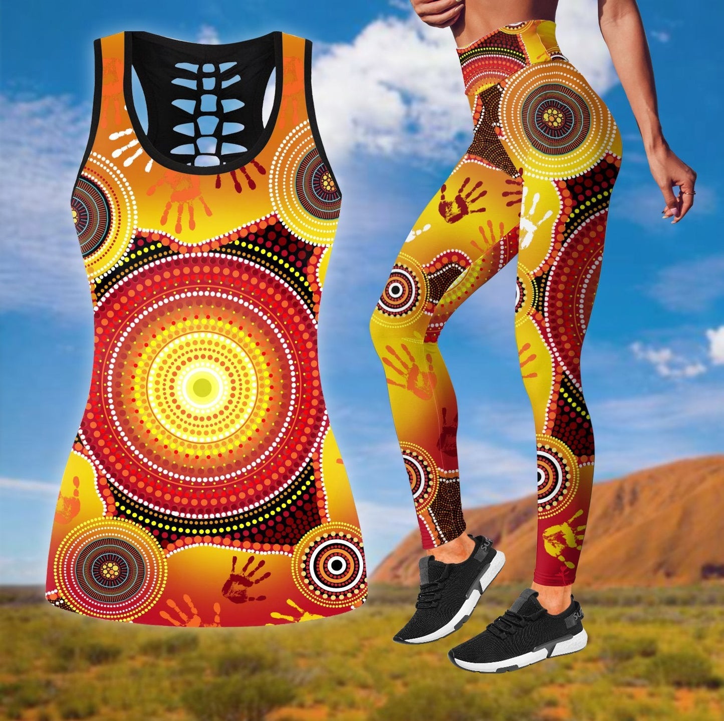 Legging + hollow tank combo TR2107203S