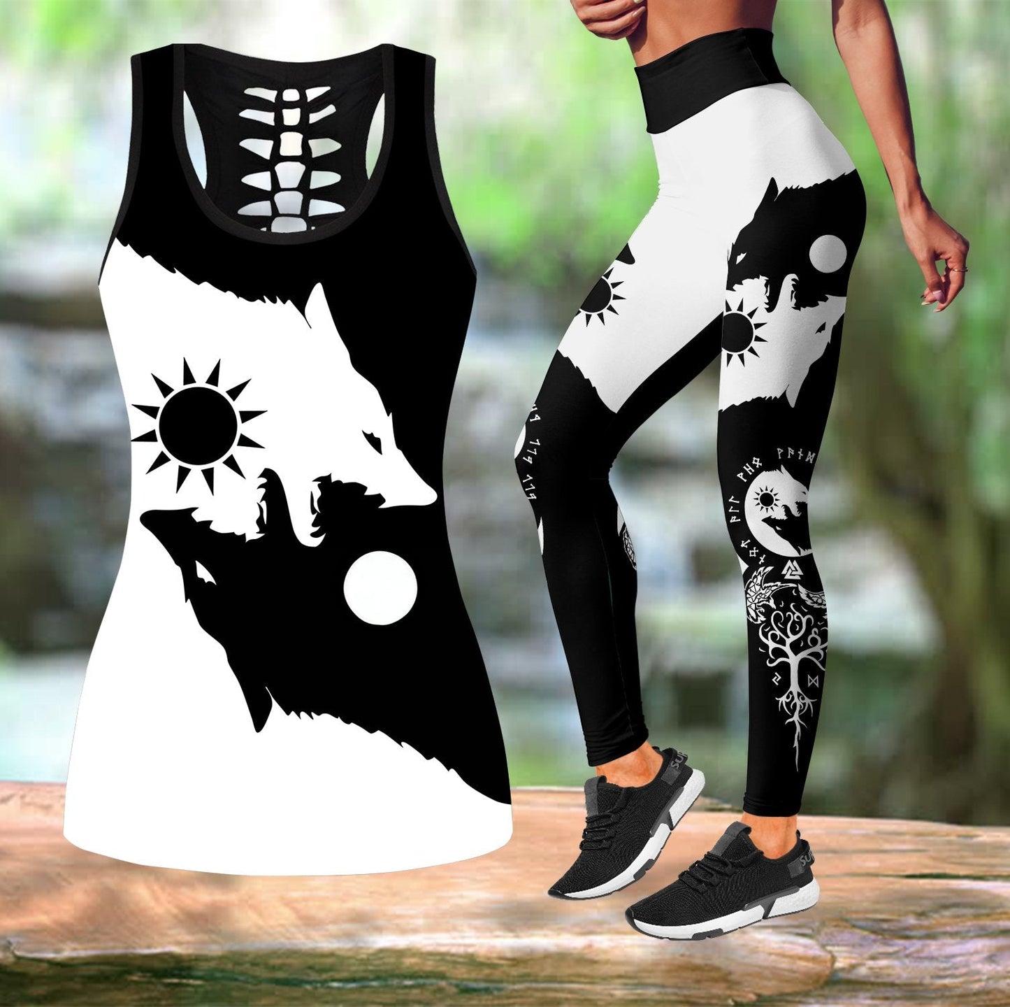 Skoll and Hati Combo Tank + Legging - Amaze Style™-Apparel