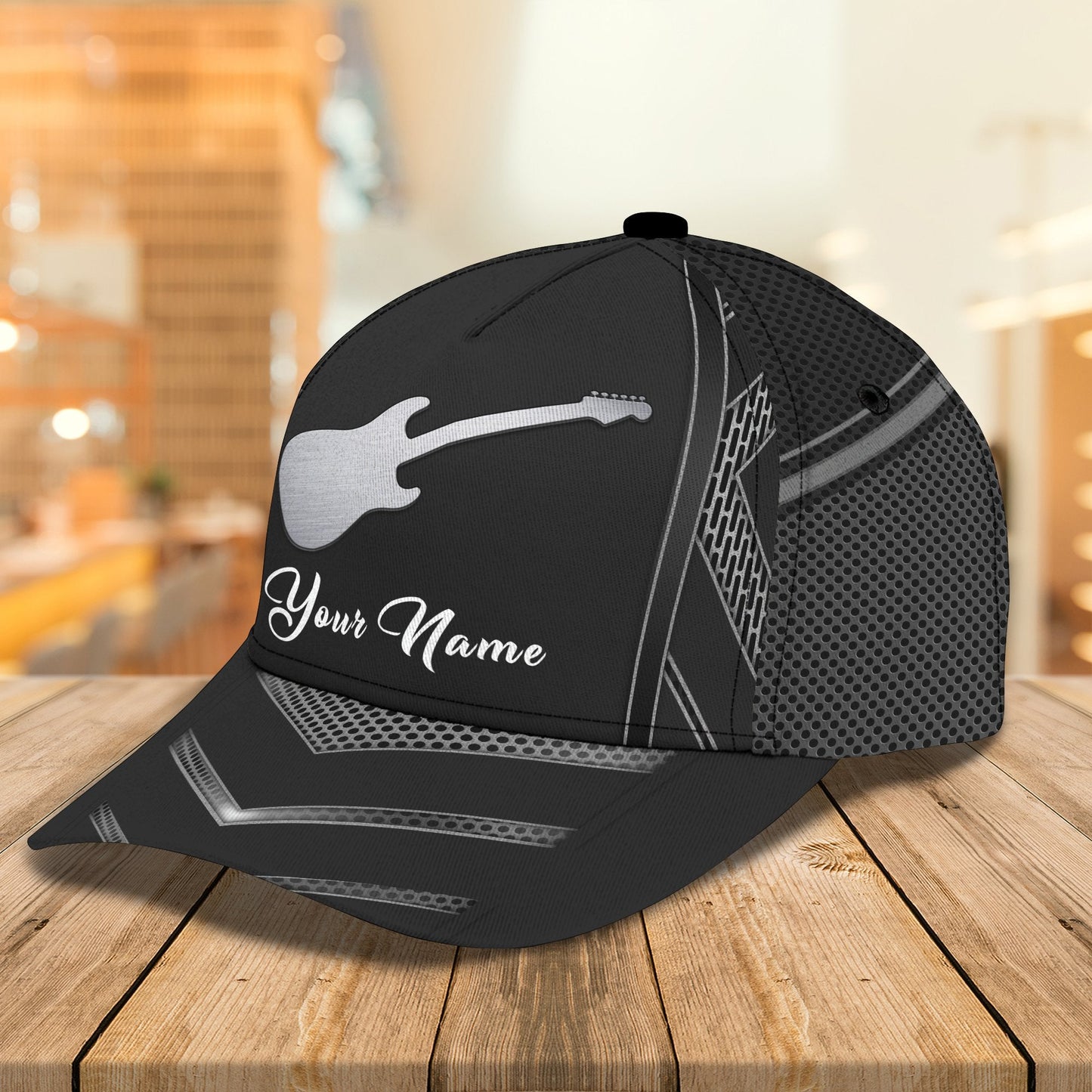 Personalized Guitar 3D Printed Cap
