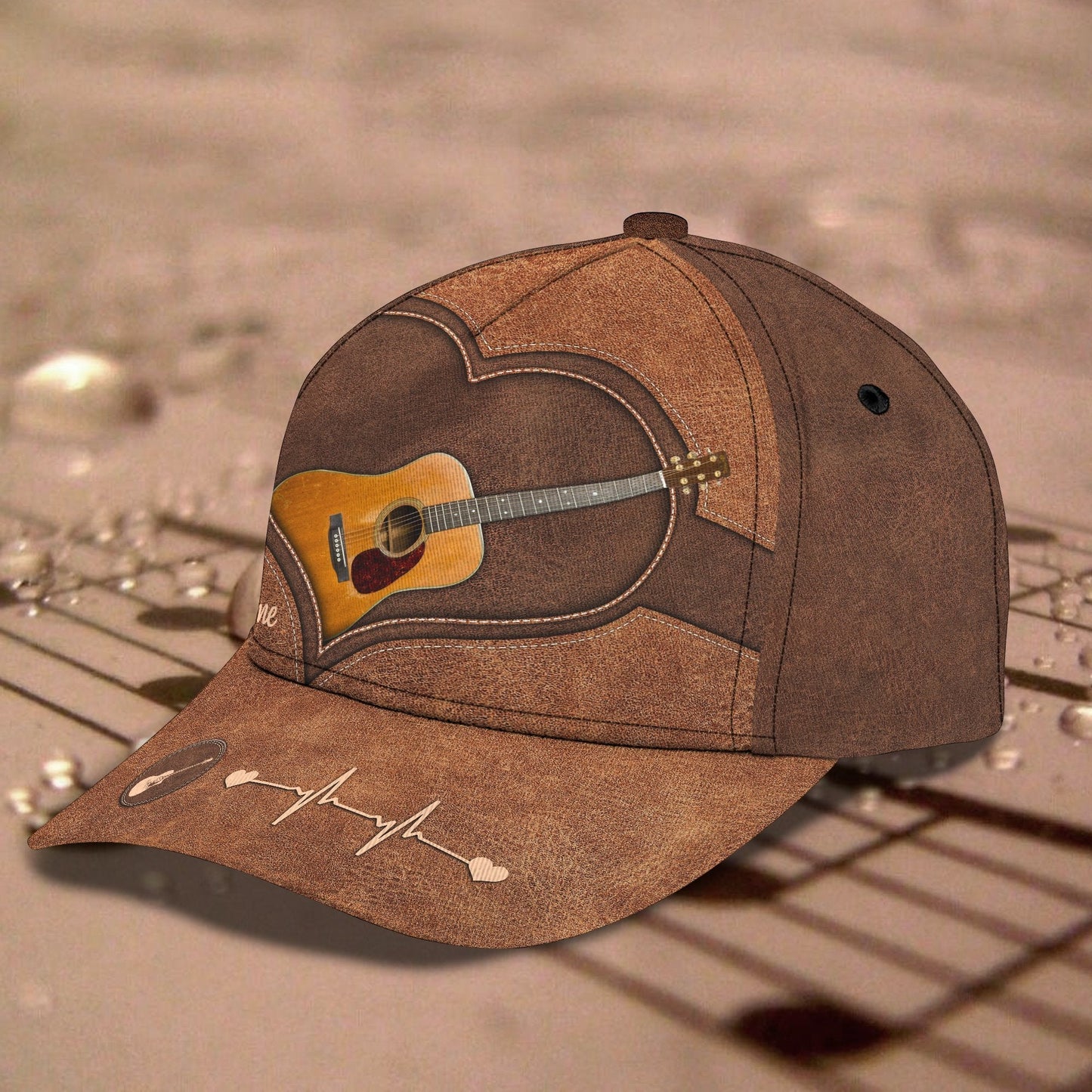 Personalized Guitar 3D Printed Cap