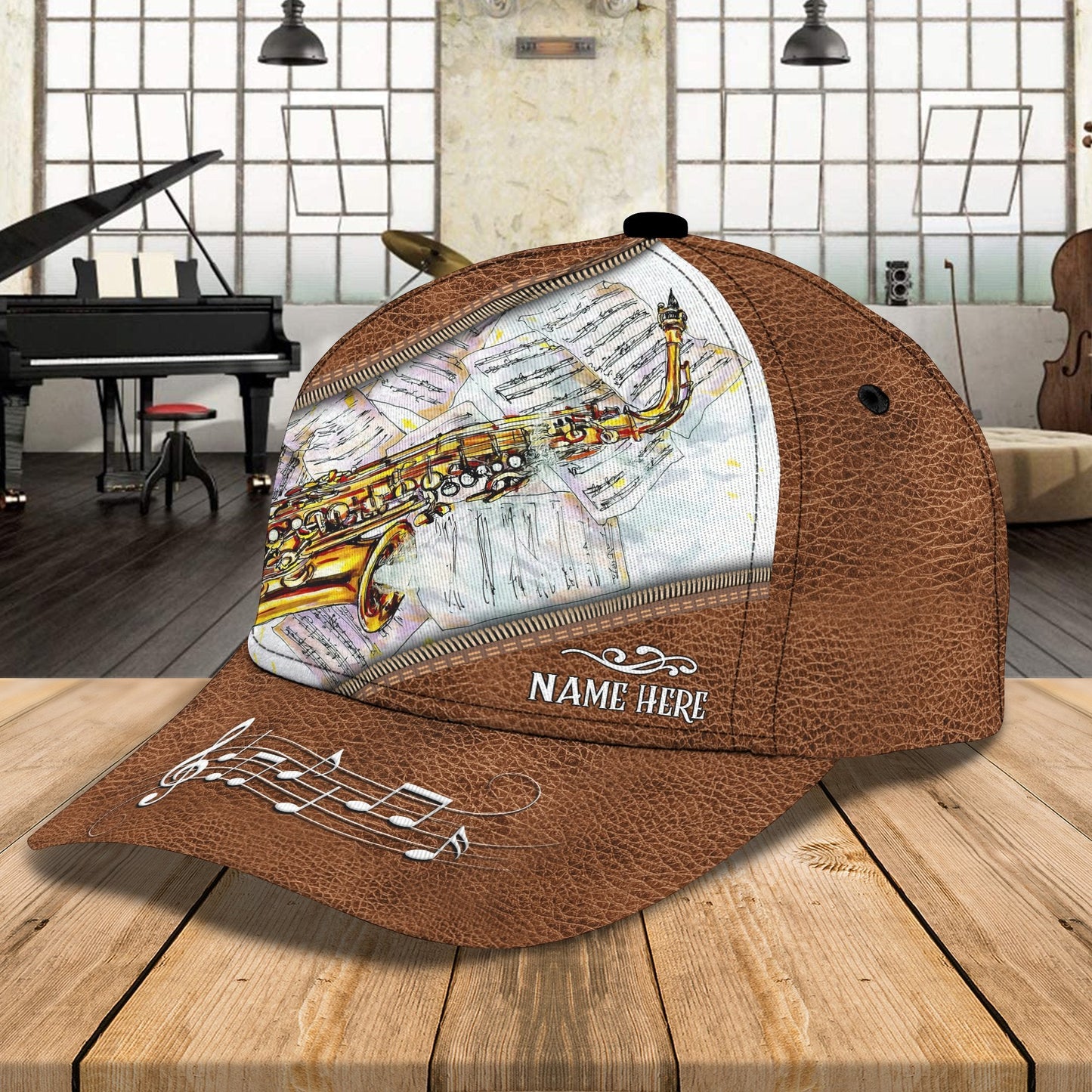 Personalized Saxophone 3D Printed Cap