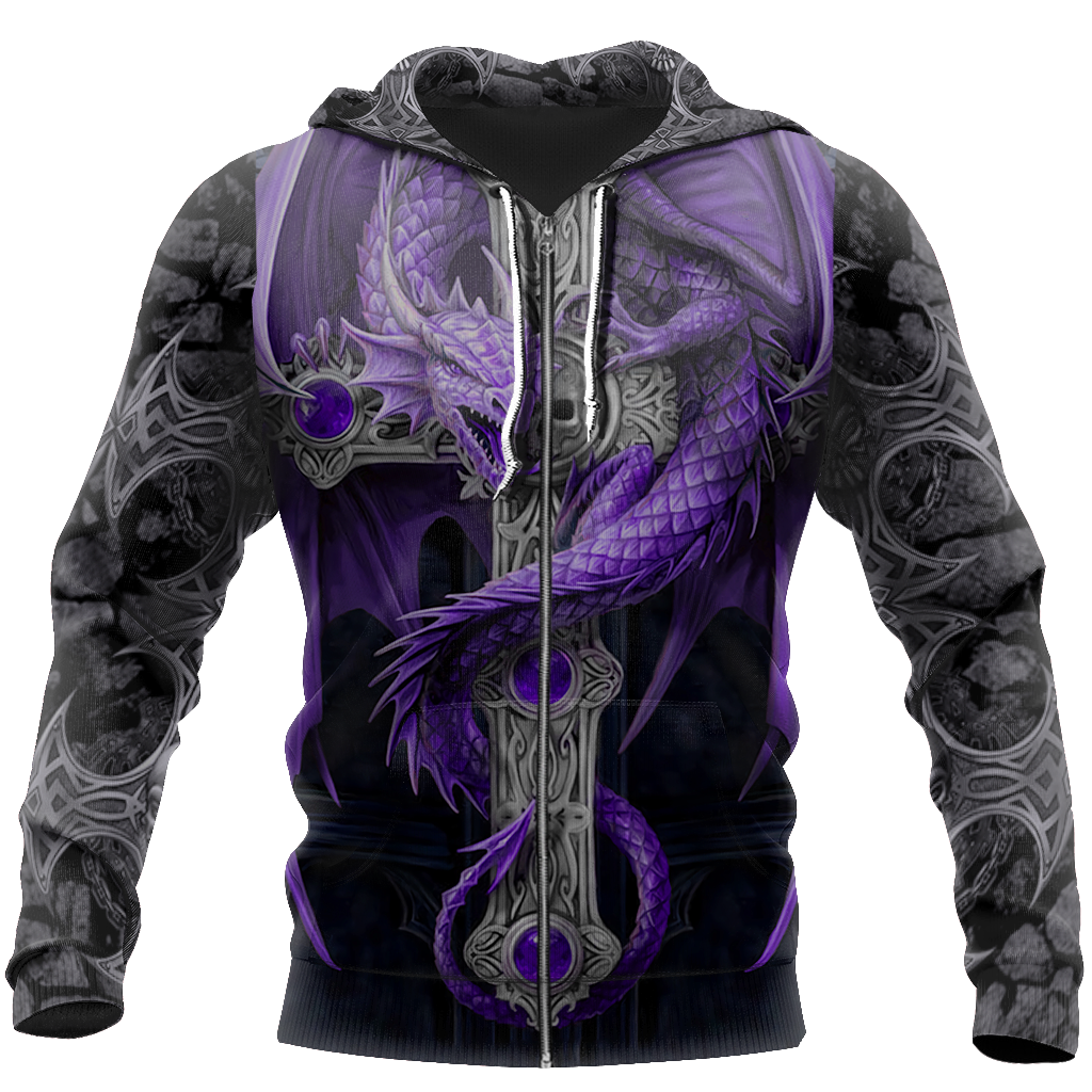 3D Tattoo and Dungeon Dragon Hoodie T Shirt For Men and Women NM050923 - Amaze Style™-Apparel