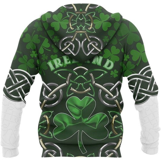 Irish Saint Patrick's Day Shamrock Celtic Cross Hoodie T-Shirt Sweatshirt Pi020310-Apparel-NM-Hoodie-S-Vibe Cosy™