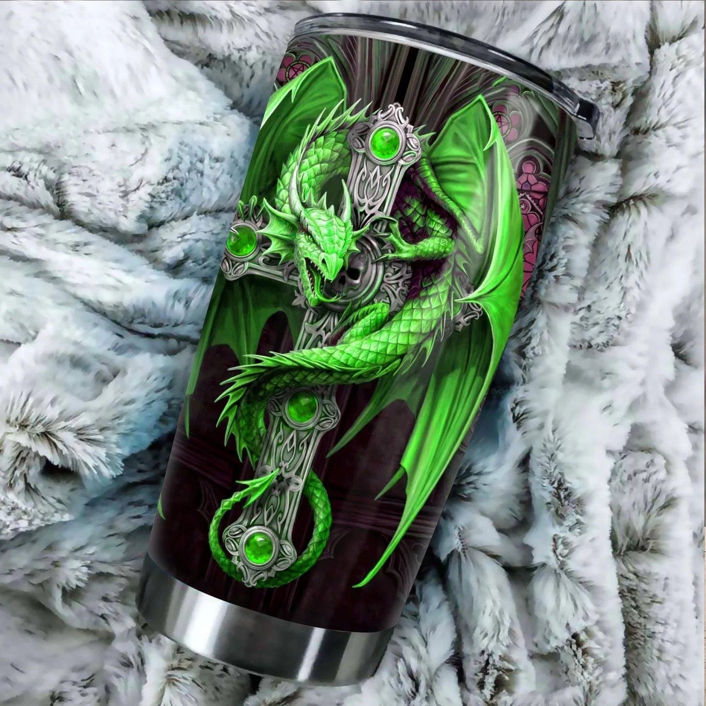 Dragon & Dungeon Tattoo Tumbler 20 Oz NMT020315-NM-Vibe Cosy™