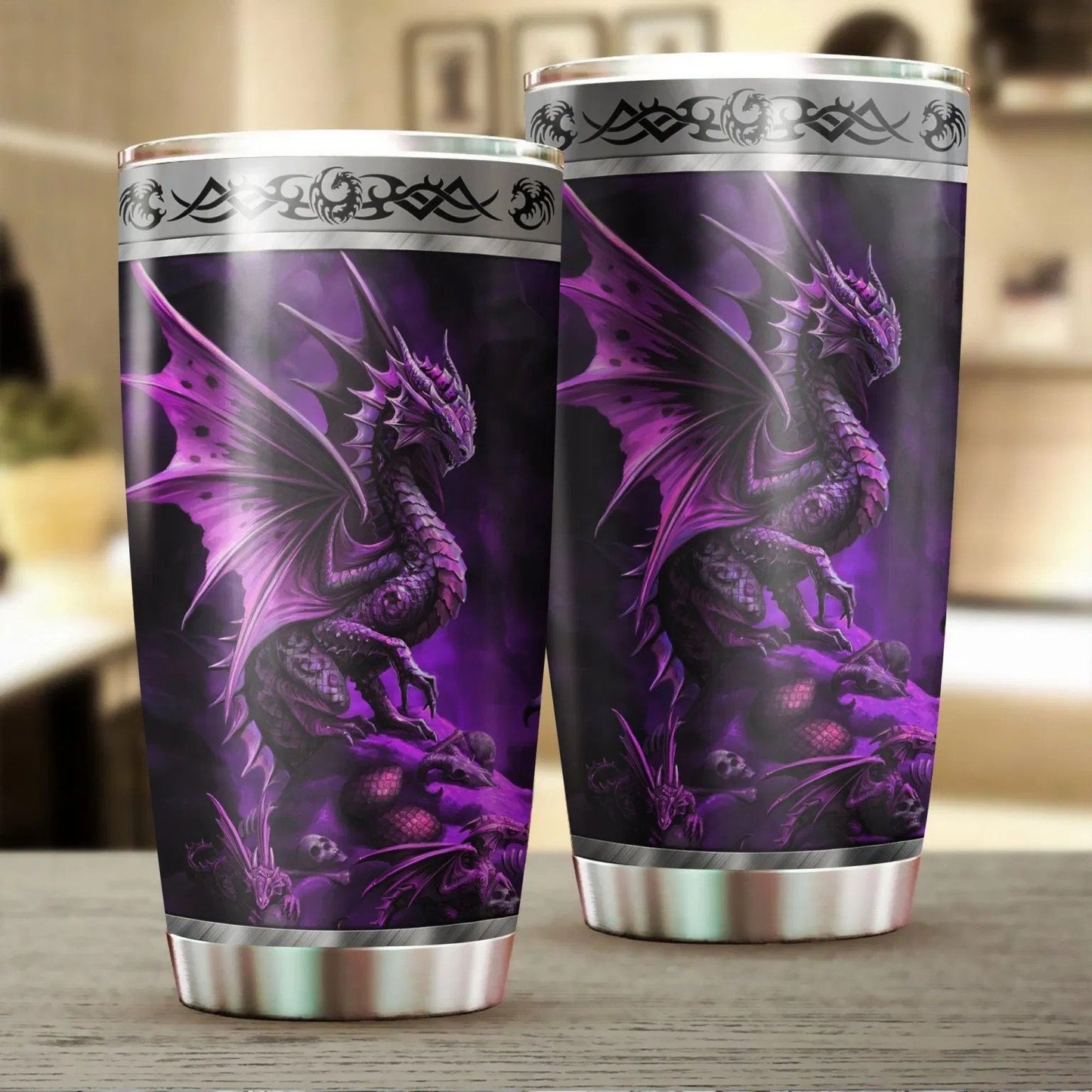 Dragon & Dungeon Tattoo Tumbler 20 Oz Pi020330-NM-Vibe Cosyβ’