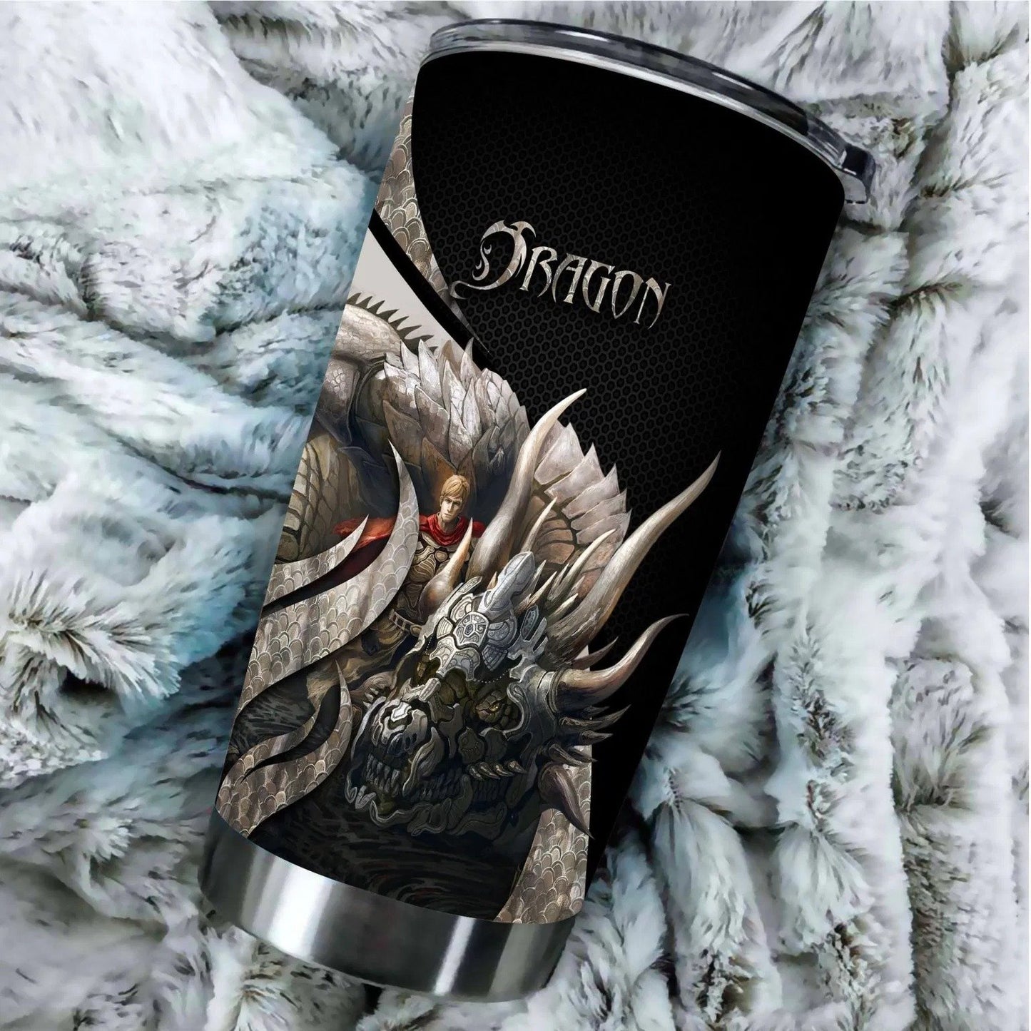 Dragon & Dungeon Tattoo Tumbler 20 Oz Pi020341-Tumbler-NM-Vibe Cosy™