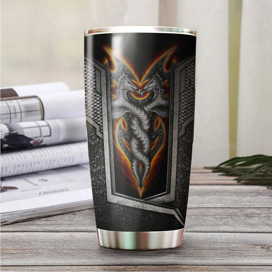 Dragon & Dungeon Tattoo Tumbler 20 Oz HAC020364-Tumbler-NM-Vibe Cosy™