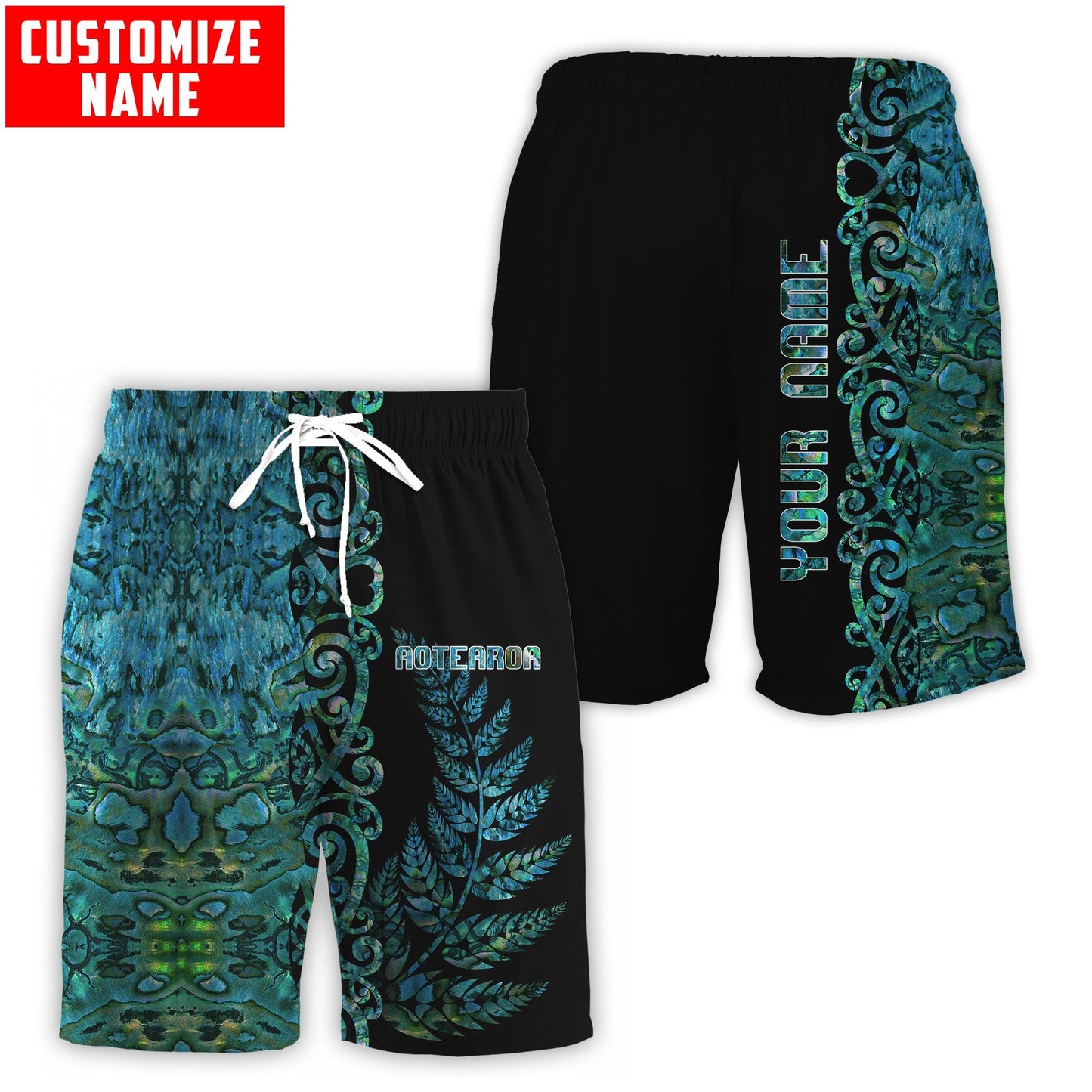 Personalized Name New Zealand Combo T-shirt and Short 3D All Over Printed NTN05072105