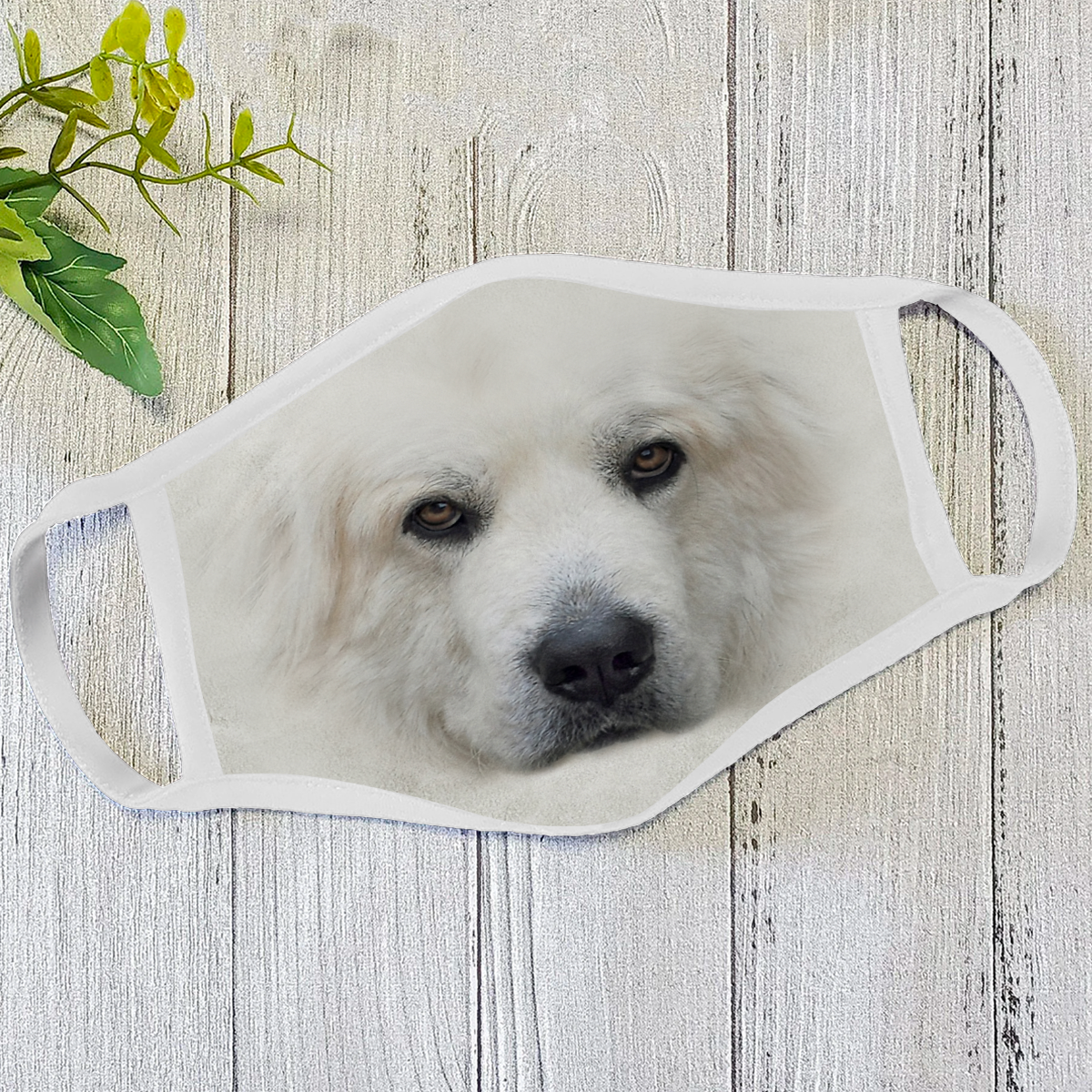 Dog Face Mask White HG