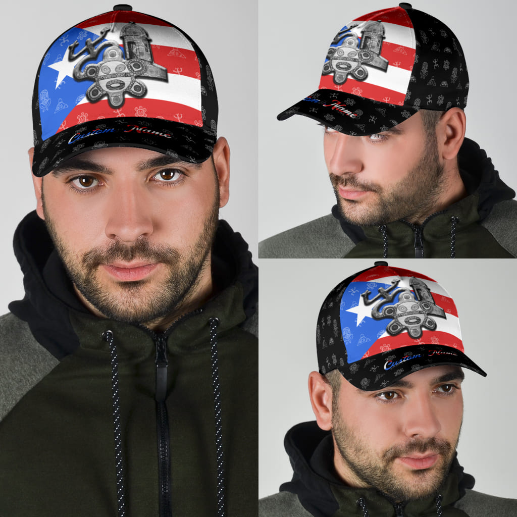 Customize Name Puerto Rico Classic Cap