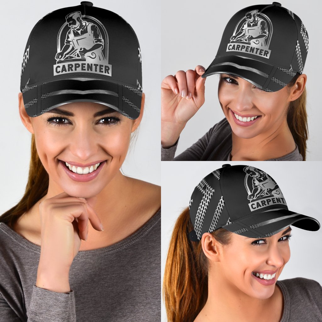 Personalized Name Carpenter Classic Cap Metal Pattern