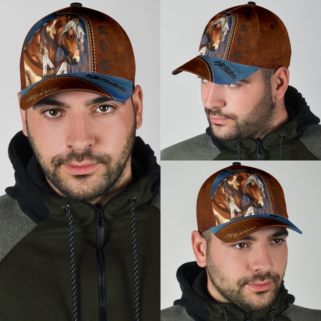 Personalized Name Horse Classic Cap