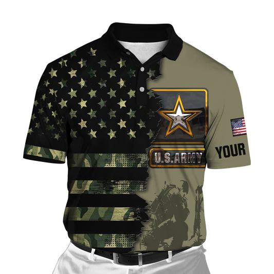 Personalized Name US Army Veteran 3D All Over Printed Shirts