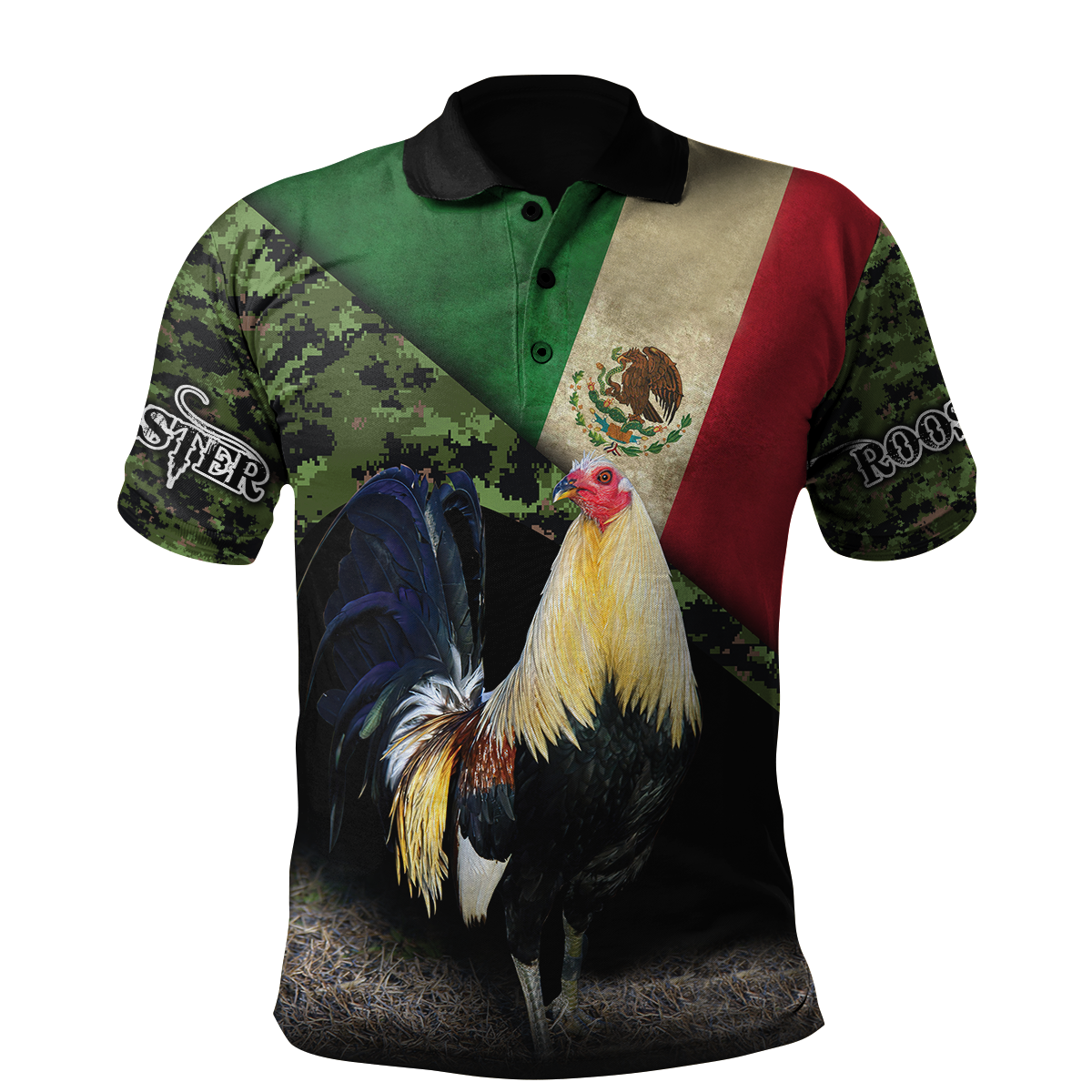 Rooster Mexico 3D All Over Printed Hoodie