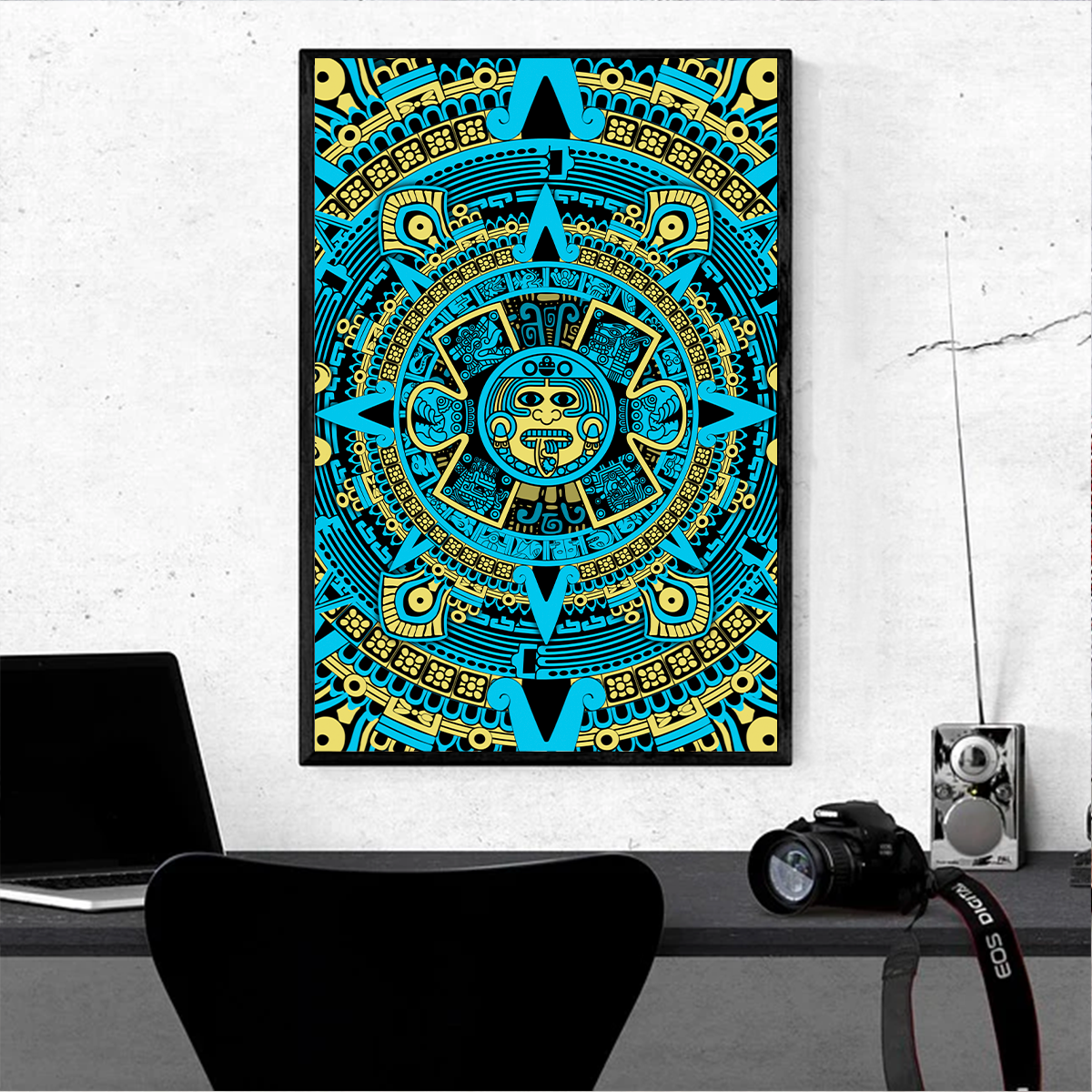 Mexico Aztec Poster Vertical